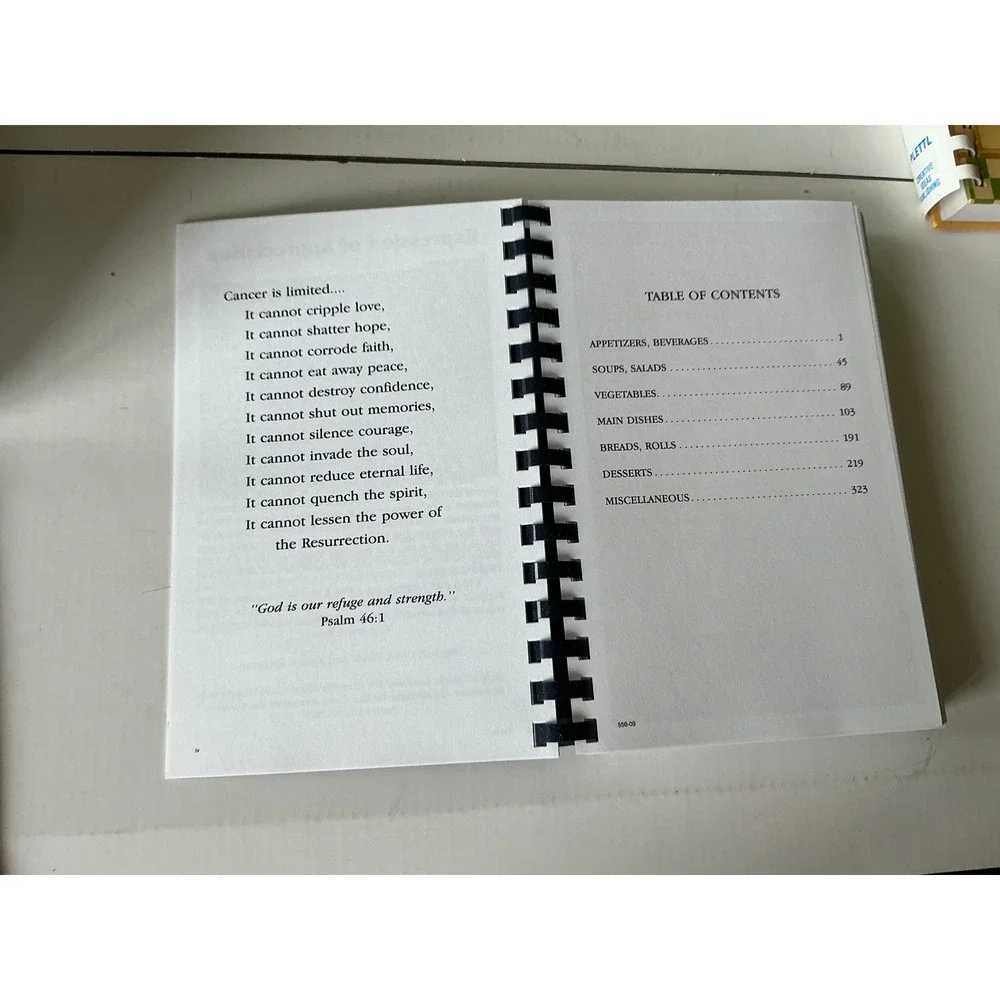 Cooking For A Cure Vintage 2009 Cookbook Spiral Bound Fundraiser Recipes 9x6